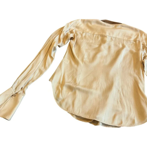 L'Academie The Bastina Top Button-Down Blouse Shirt Long Sleeve Size Large Women - Picture 12 of 14